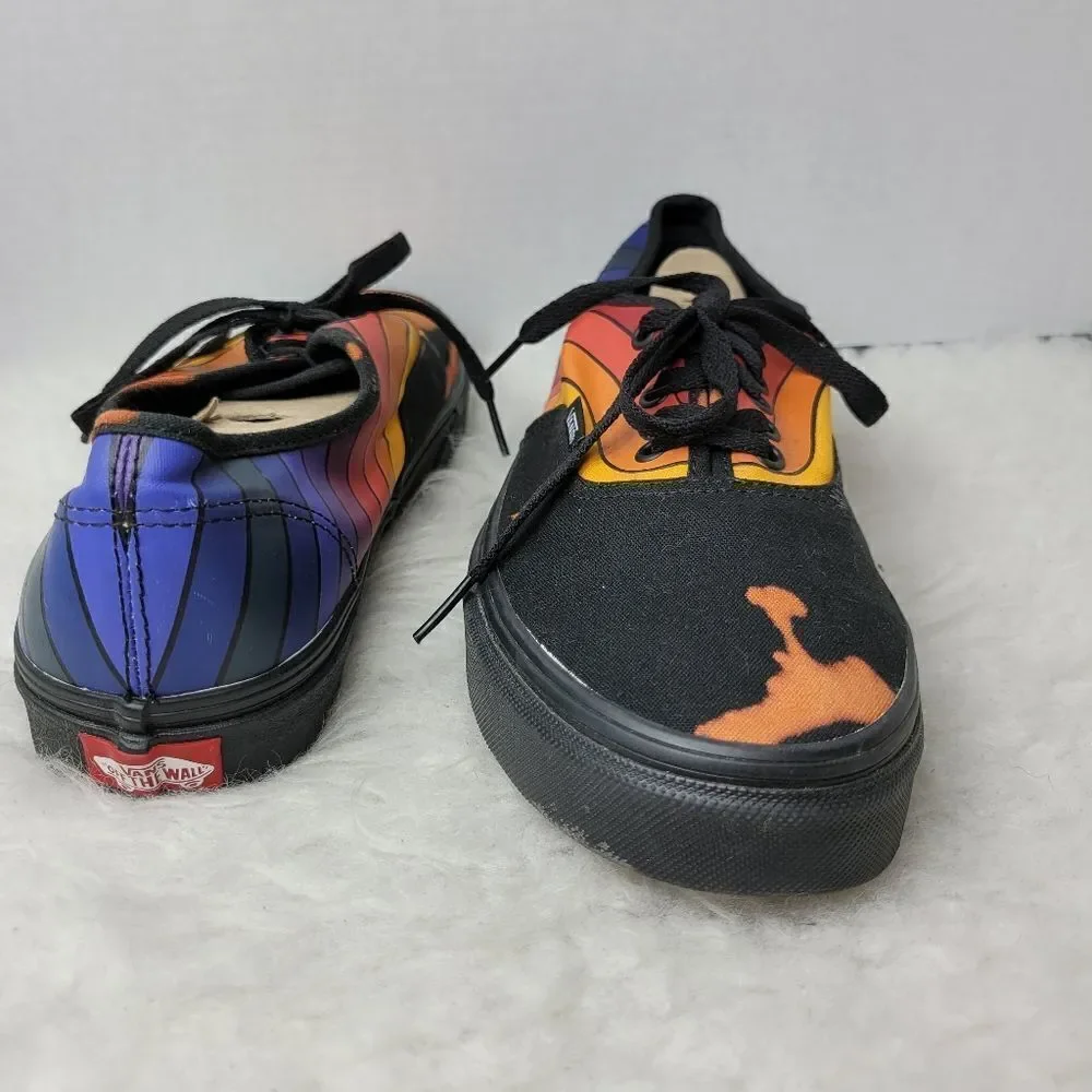 Vans Authentic Refract Black Rainbow  500714 Low Top Sneaker Shoes Size 9
